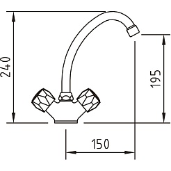 Clever Смеситель для кухни GUAYAMA URBAN  WITH2 96088 – фотография-2